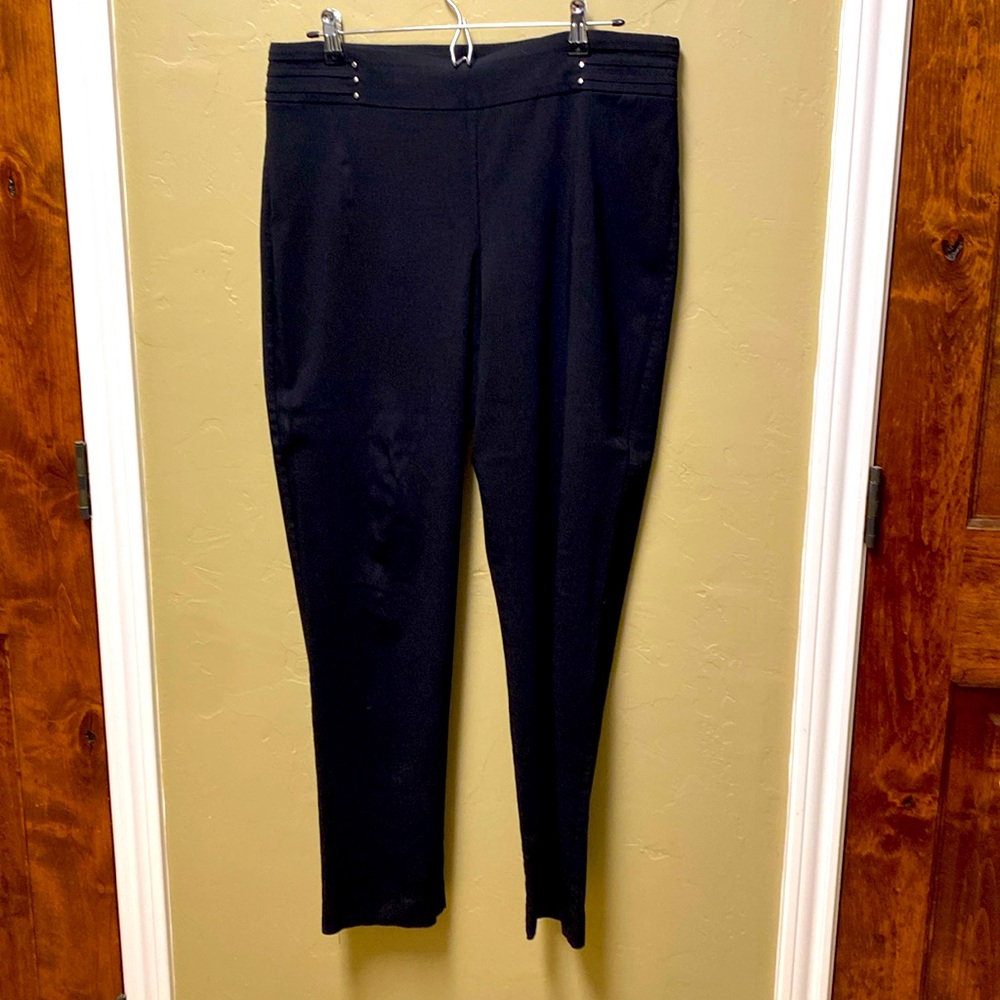 JM Collection Women's Studded-Rivet Pants